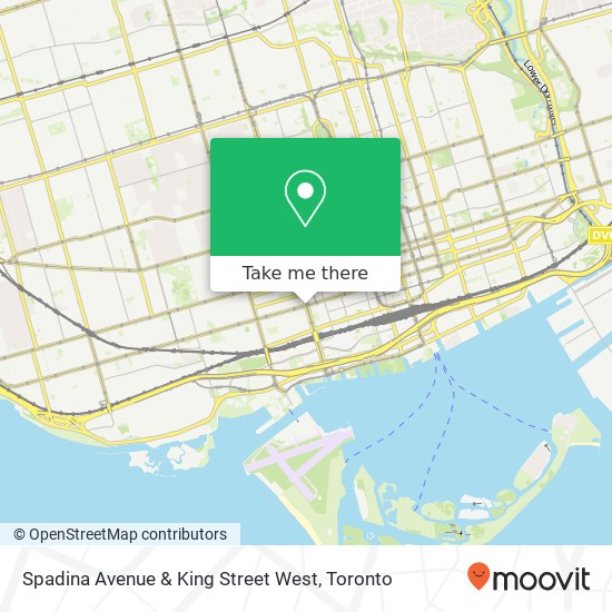 Spadina Avenue & King Street West map