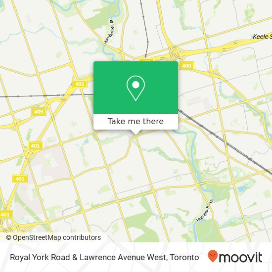 Royal York Road & Lawrence Avenue West map