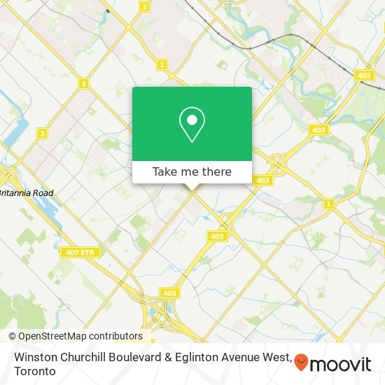 Winston Churchill Boulevard & Eglinton Avenue West plan