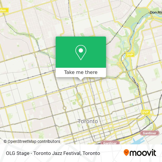 OLG Stage - Toronto Jazz Festival map