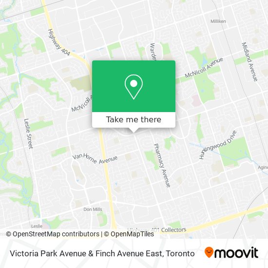 Victoria Park Avenue & Finch Avenue East map