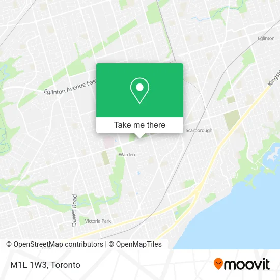M1L 1W3 map