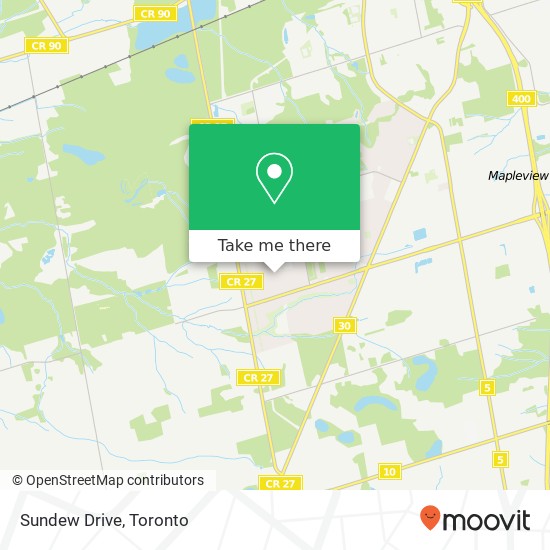 Sundew Drive map