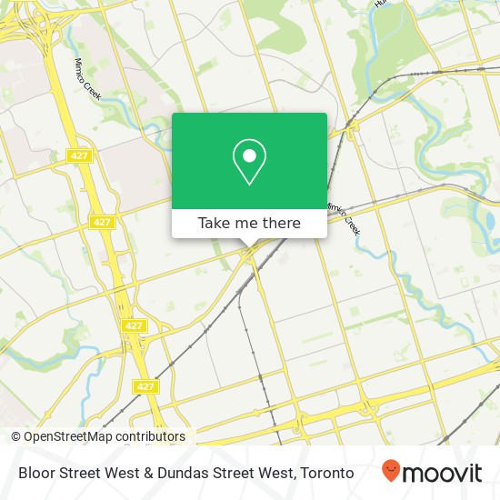 Bloor Street West & Dundas Street West map