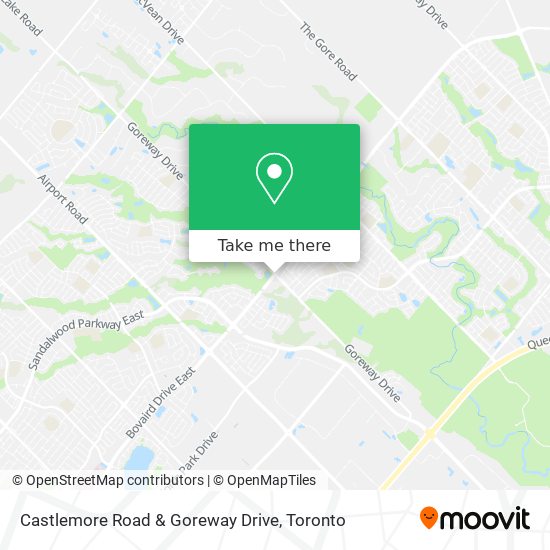 Castlemore Road & Goreway Drive map