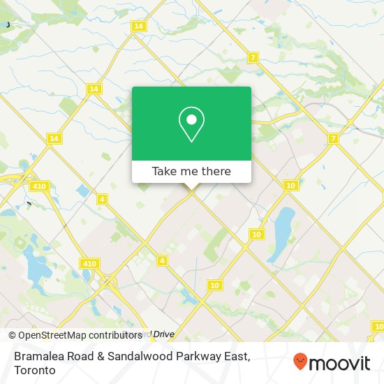 Bramalea Road & Sandalwood Parkway East map