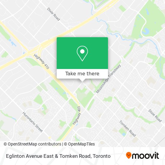 Eglinton Avenue East & Tomken Road map