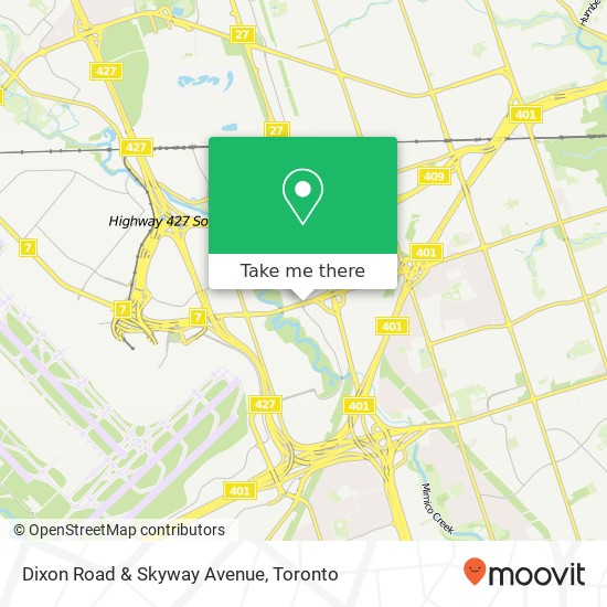 Dixon Road & Skyway Avenue map