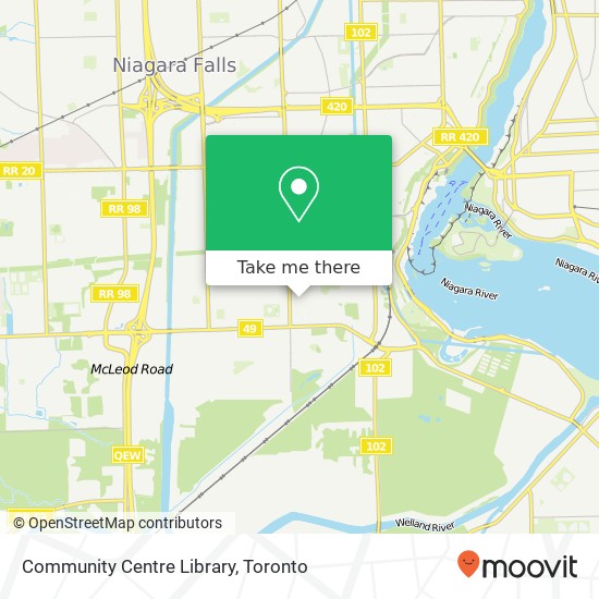 Community Centre Library map