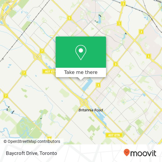 Baycroft Drive map
