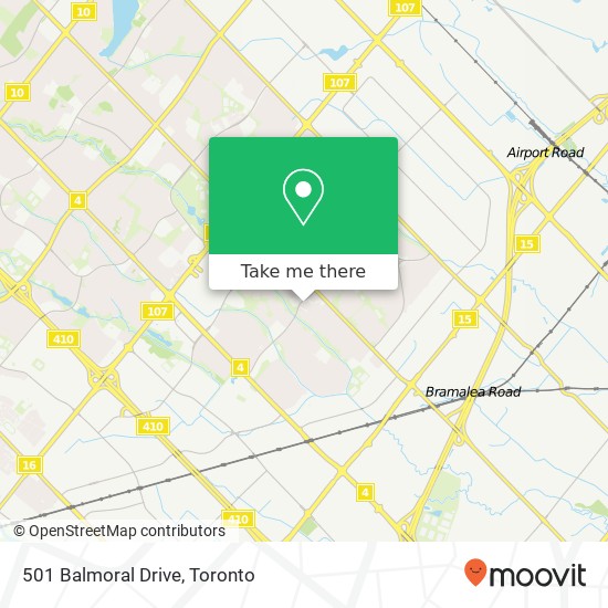 501 Balmoral Drive map