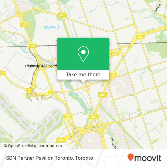 SDN Partner Pavilion Toronto map