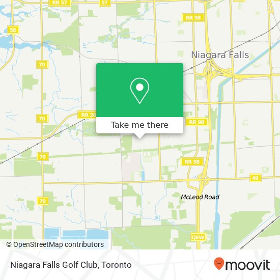 Niagara Falls Golf Club map