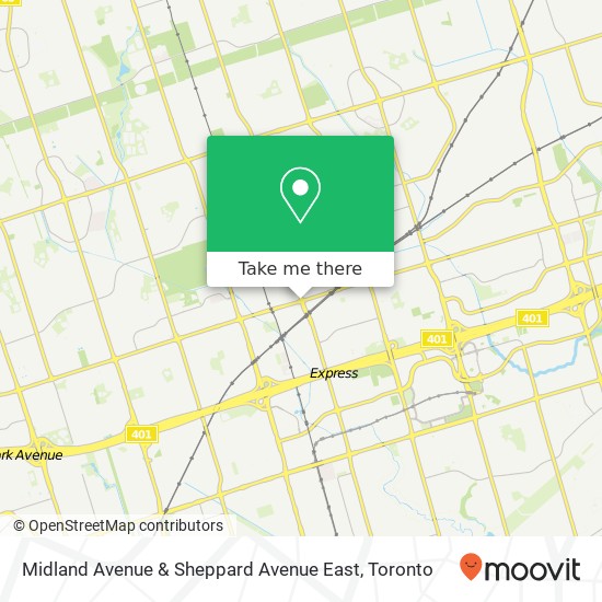 Midland Avenue & Sheppard Avenue East map