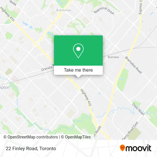 22 Finley Road map