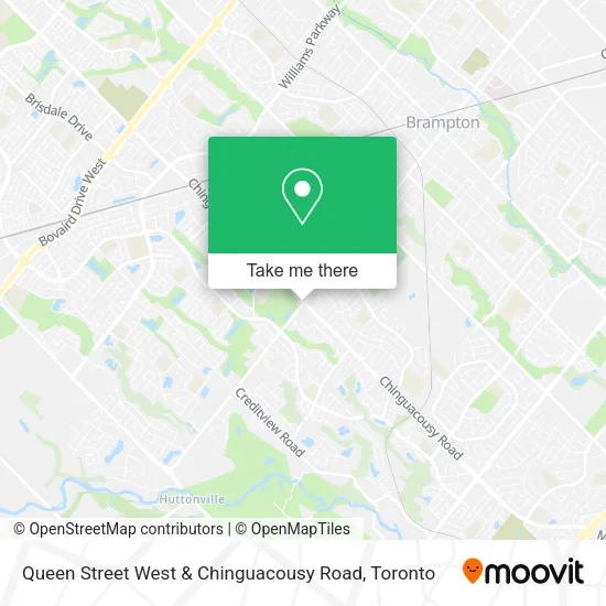 Queen Street West & Chinguacousy Road map