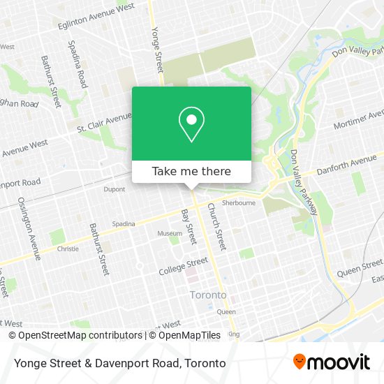 Yonge Street & Davenport Road map