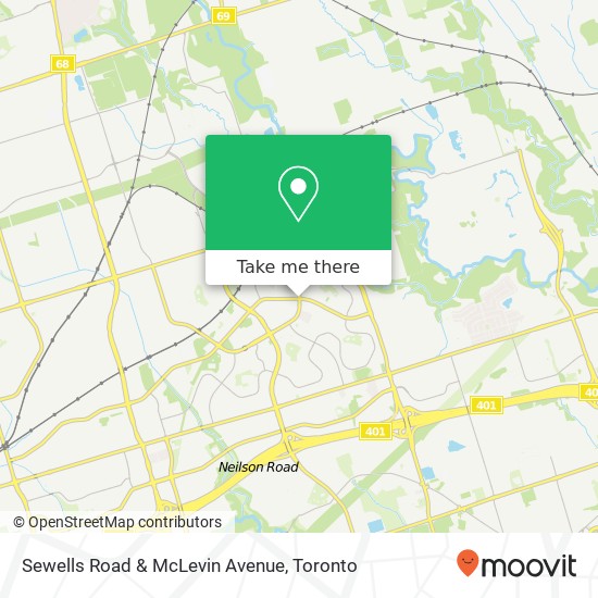 Sewells Road & McLevin Avenue map