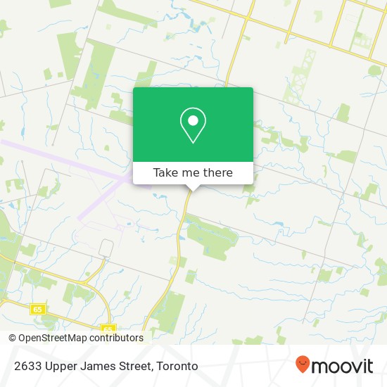 2633 Upper James Street map