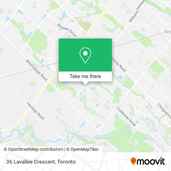 36 Lavallee Crescent map