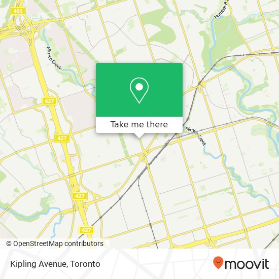 Kipling Avenue map