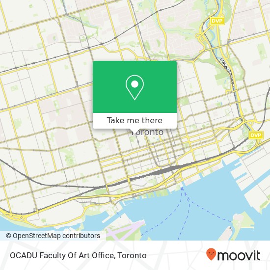 OCADU Faculty Of Art Office map