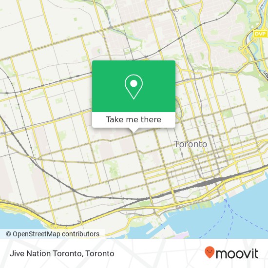 Jive Nation Toronto map