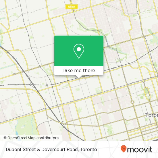 Dupont Street & Dovercourt Road map