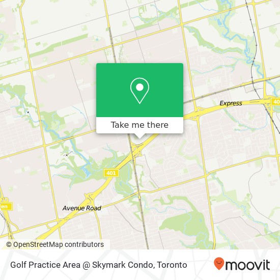 Golf Practice Area @ Skymark Condo map