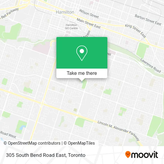 305 South Bend Road East map
