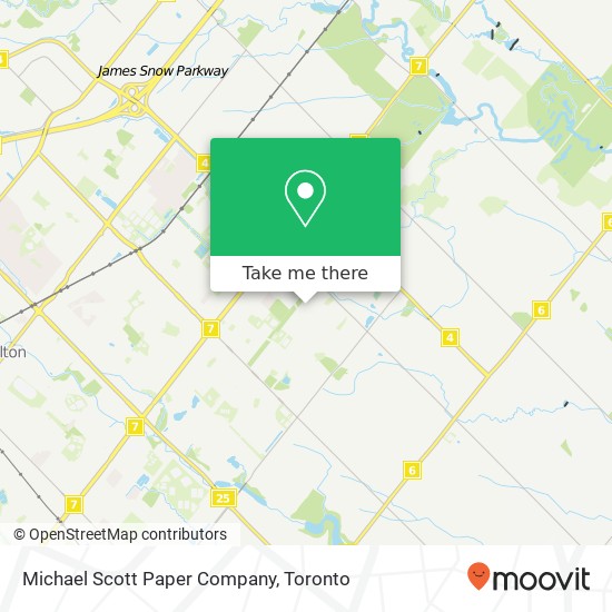 Michael Scott Paper Company map