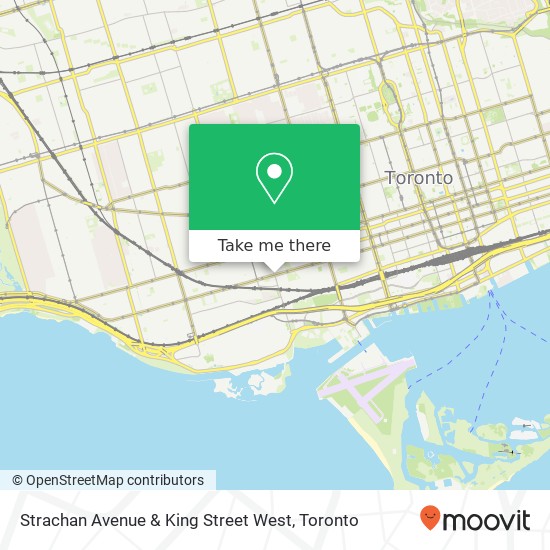 Strachan Avenue & King Street West map