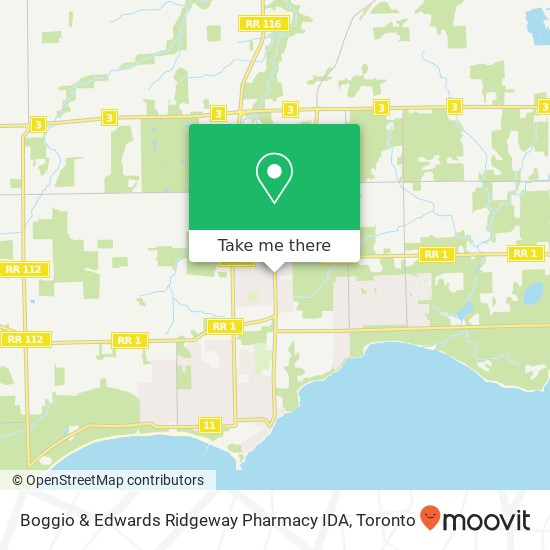 Boggio & Edwards Ridgeway Pharmacy IDA map