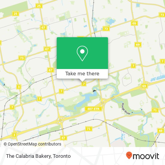 The Calabria Bakery map