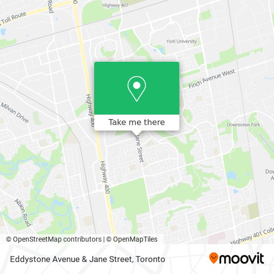 Eddystone Avenue & Jane Street map