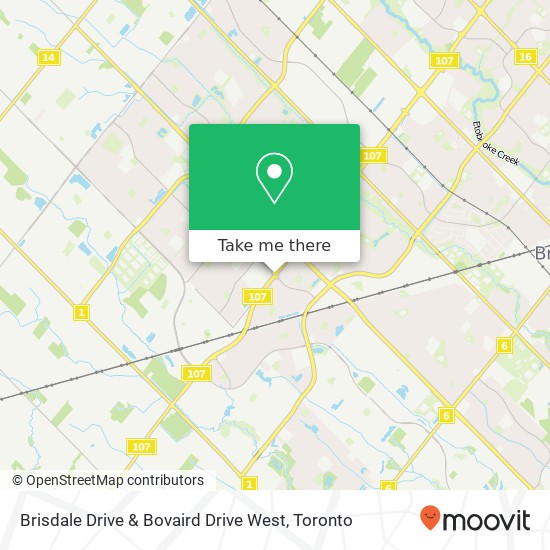 Brisdale Drive & Bovaird Drive West map