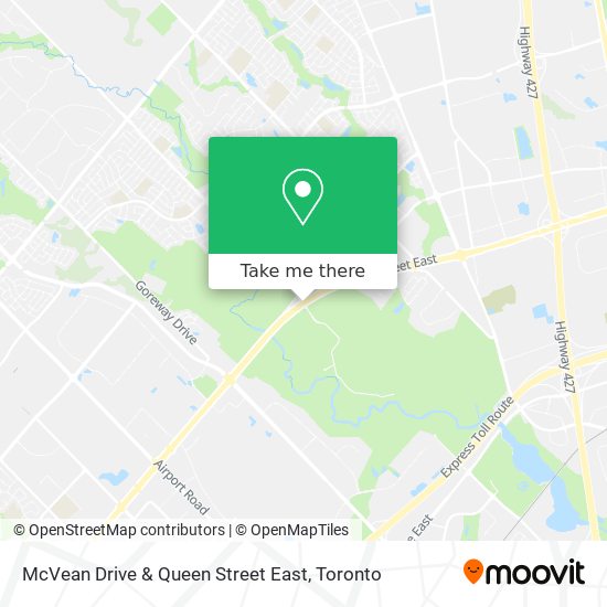 McVean Drive & Queen Street East map