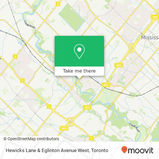 Hewicks Lane & Eglinton Avenue West plan