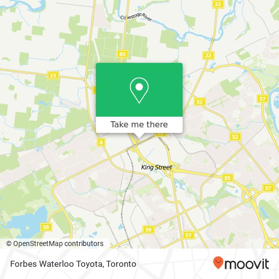 Forbes Waterloo Toyota map