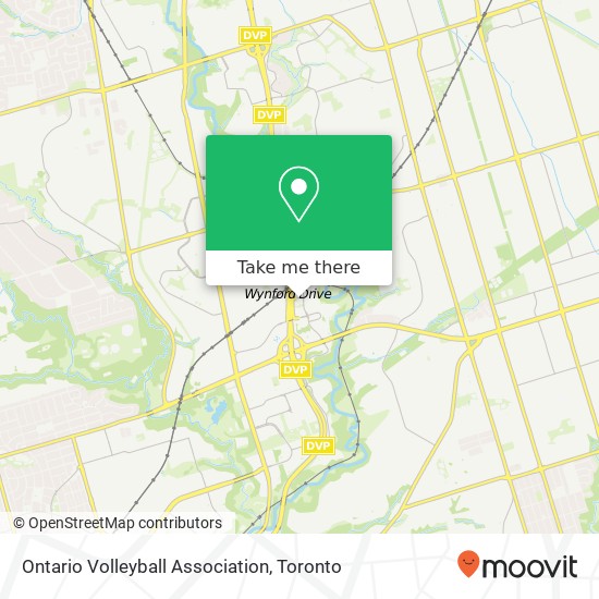Ontario Volleyball Association map