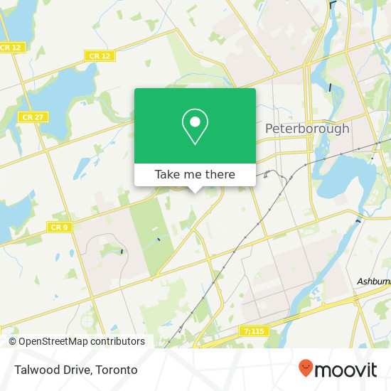 Talwood Drive map