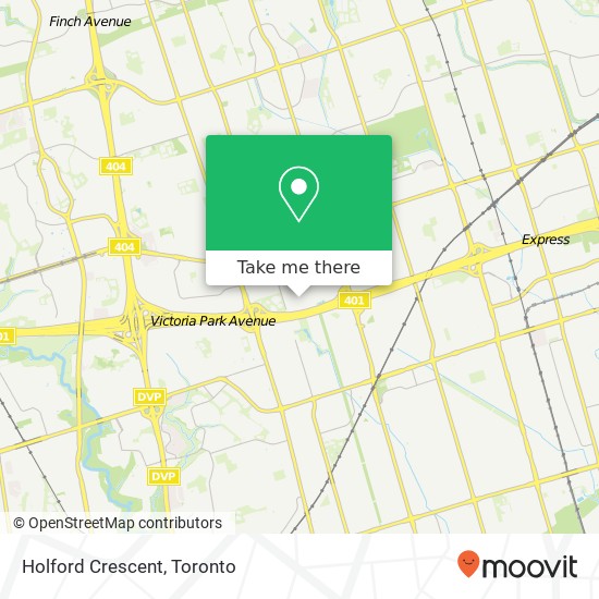 Holford Crescent map