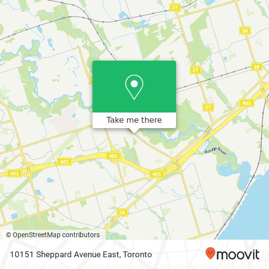 10151 Sheppard Avenue East map