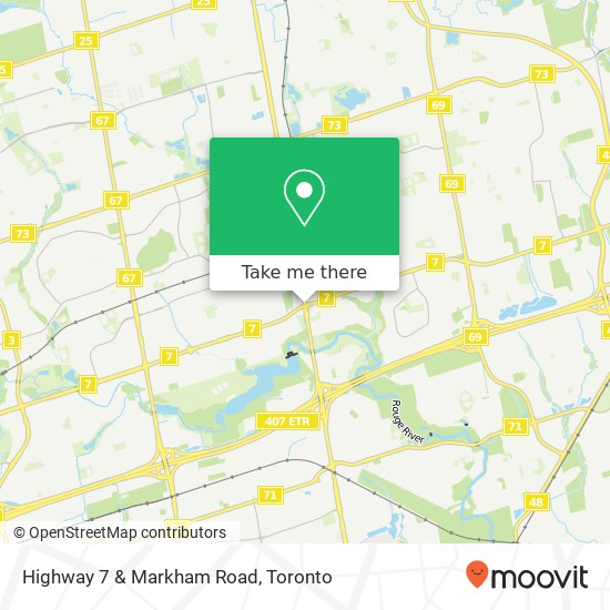 Highway 7 & Markham Road map