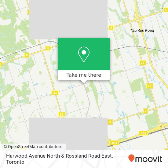 Harwood Avenue North & Rossland Road East map