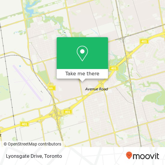 Lyonsgate Drive map