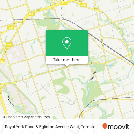 Royal York Road & Eglinton Avenue West map