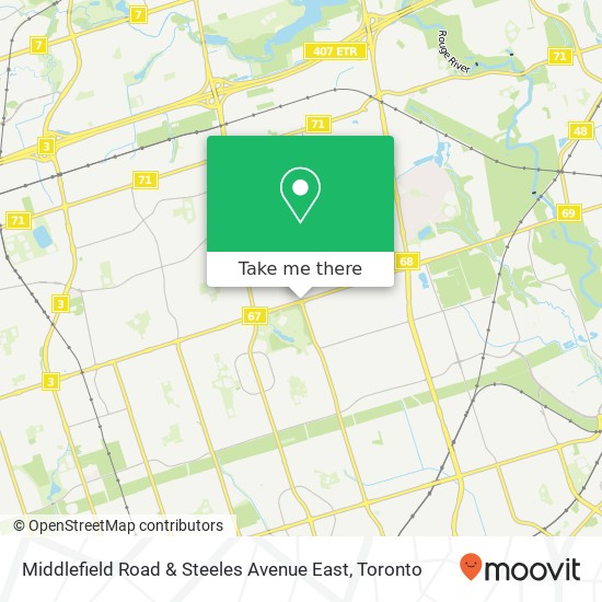 Middlefield Road & Steeles Avenue East map