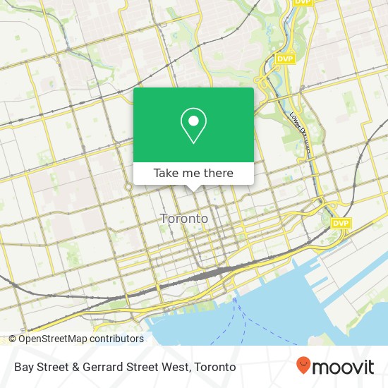 Bay Street & Gerrard Street West map