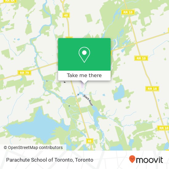 Parachute School of Toronto map